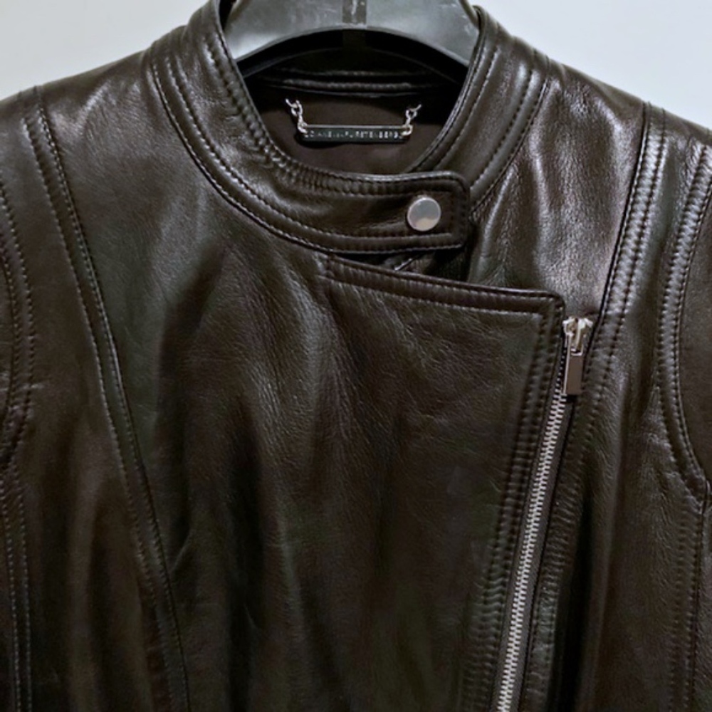 Diane von Furstenberg "Heaven" Leather Jacket - Picture 4 of 8